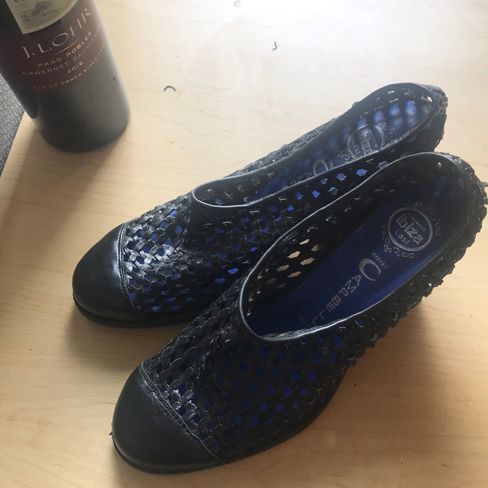 Jeffrey Campbell woven heels